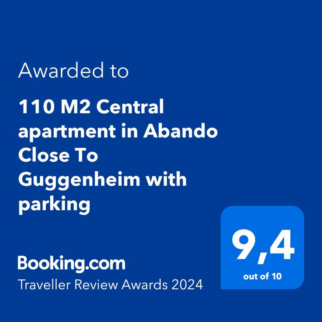110 M2 Central Apartment In Abando Close To Guggenheim With Parking Bilbao Exterior foto